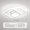 GobekUsa Black Square LED Ceiling Lamp: Modern Lighting for Corridor, Aisle, Cloakroom, Balcony