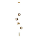 GobekUsa Glass Ball Pendant Chandelier: Modern Nordic Art Ceiling Lighting for Dining Room & LOFT