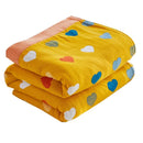 GobekUsa Cartoon Lion Cotton Throw Blanket for Bed & Sofa