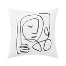GobekUsa Abstract Geometric Print Cotton Linen Pillow Cover Nordic Style Decor Pillowcase