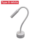 GobekUsa LED Reading Wall Lamp 3W Flexible Hose Sconce for Bedroom Study & Book Light