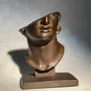 GobekUsa Abstract Human Face Sculpture, Realistic Figure Art Statue for Home Decoration