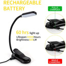 GobekUsa 7 LED Book Light: Rechargeable Reading Lamp with 3-Level White Light Clip-On