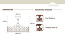 GobekUsa Crystal Ceiling Fan with Birdcage Design, Iron Lampshade, Variable Frequency Remote Control