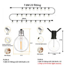 GobekUsa G40 LED String Lights for Outdoor Festive Decor and Garden Lighting