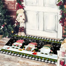 GobekUsa Christmas Snowman Non-slip Floor Mat