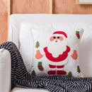 GobekUsa Christmas Snowflake Elk Embroidered Pillowcases - Festive Decorative Cushion Cover