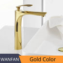 GobekUsa Gold Chrome Finish Brass Basin Faucet Hot Cold Water Mixer