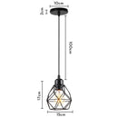 GobekUsa Industrial Loft Pendant LED Ceiling Light for Home Living Room Kitchen Decor