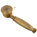 GobekUsa Antique Gold Handheld Shower Head with Holder and Plumbing Hose