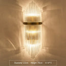 GobekUsa Gold Crystal LED Wall Lights for Bedroom Decoration