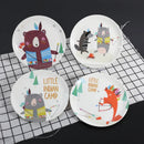 GobekUsa Bone Snack Plate Set - Small Melamine Dish for Sweets, Cakes, and Treats