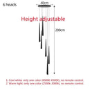 GobekUsa LED Chandelier: Modern, Dimmable Ceiling Light for Living Room, Kitchen, Staircase