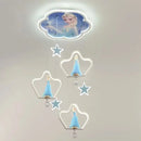 GobekUsa Kids' Modern Crystal LED Chandelier Ceiling Lamp, Bedroom Lighting Fixture