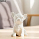 GobekUsa French Bulldog Ceramic Sculpture Miniature Figurine Desk Decoration Ornament
