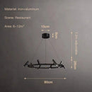 GobekUsa Black Round Ring Ceiling Chandelier Pendant SpotLight for Living Dining Room