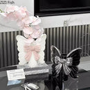 GobekUsa Butterfly Ceramic Vase Flower Pots Modern Aesthetic Room Decor