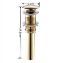 GobekUsa Brass Pop Up Drain for Bathroom Lavatory Sink - Water Drainer