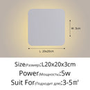 GobekUsa LED Round Touch Wall Lamps for Bedroom & Aisle Decor