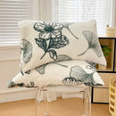 GobekUsa Cozy Winter Plush Pillowcase: Nordic Printed Milk Velvet Soft Home Decor