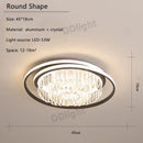 GobekUsa Crystal Industrial Pendant Chandelier Set for Modern Living Room and Bedroom Decor