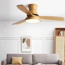 GobekUsa Low Profile Ceiling Fan Light with Black ABS Blades and Control - Indoor Use