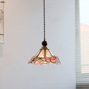 GobekUsa Butterfly Pink LED Pendant Lamp Walnut Wood Glass Nordic Modern Home Decor