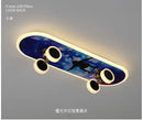 GobekUsa Kids Skateboard LED Ceiling Light for Modern Children's Rooms