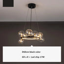 GobekUsa Glass Ball G9 LED Chandelier: Modern Minimalist Nordic Design