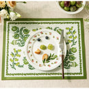 GobekUsa Butterfly Print Placemat: Pomegranate Floral Design, Non-Slip Dining Table Mats
