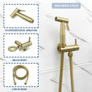 GobekUsa Gold Bidet Faucet Handheld Sprayer Single Cold Water Tap Hygienic Toilet Shower