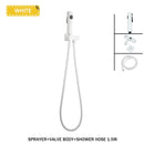 GobekUsa Brass Bidet Faucet Set Dual Function Shattaf Sprayer Gold Sanitary Shower