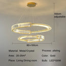 GobekUsa Crystal Chandeliers: Modern Luxury LED Lighting Fixture for Living, Dining, and Bedroom