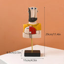 GobekUsa Abstract Face Resin Art Ornament Figure Statues for Home and Office Decor