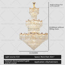 GobekUsa Crystal Duplex Chandelier: Post-Modern Luxury Living Room Club Villa Lighting