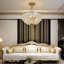 GobekUsa Luxe Crystal Semi Chandelier for Bedroom, Restaurant, Aisle - European Retro Style