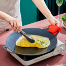 GobekUsa Korean BBQ Grill Pan: Round Non-Stick Outdoor Frying Pan for Camping & Travel