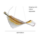 GobekUsa Leaf-Shaped Dining Table Chandelier | Art Decor Room Lustres