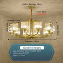 GobekUsa Crystal Chandelier Villa Living Room Lighting