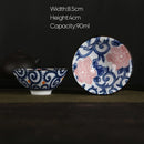 GobekUsa Blue and White Porcelain Hand-Painted Tea Cups - Set of 1