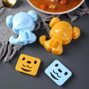 GobekUsa Cartoon Animals Sushi & Sandwich Mold Set for Kids' Breakfast & Bento