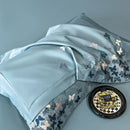 GobekUsa Butterflies Embroidery Bedding Set - King Queen Ru Size Bed Linens Sheet Pillowcase Comforter Cover Set