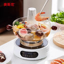 GobekUsa Glass Hotpot: Thickened Heat-Resistant Crystal Pot for Home, Camping, Steaming & Boiling
