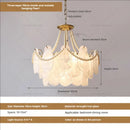GobekUsa French Chandelier Garden Light with K9 Crystal | Elegant Pearl Shell Design