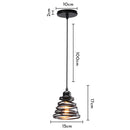 GobekUsa Industrial Black Mini Pendant Light for Dining Room, Bar, and Clothing Store
