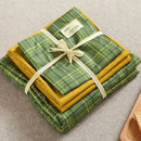 GobekUsa Japanese Grid Print Bed Set in Washed Cotton for Summer Comfort