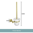 GobekUsa Gold Hardware Set: Towel Bar, Toilet Paper Holder, Robe Hook, Cup Hanger