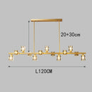 GobekUsa Crystal Chandelier: Elegant Ceiling Light for Living & Dining Room, Luxury Pendant Lamp