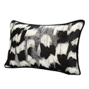 GobekUsa Abstract Monochrome Jacquard Lumbar Pillow Cover for Chic Studio & Home Decor