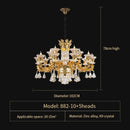 GobekUsa Crystal Chandelier: Modern, Simple Luxury Lighting for Living Room, Restaurant, Home